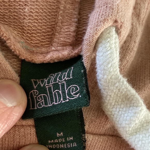 WILD FABLE Blush Pink Hoodie Size M - Picture 2 of 3